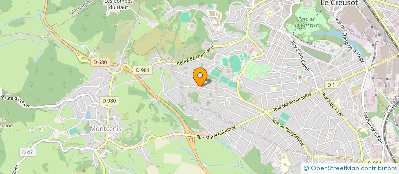 localisation de l'entreprise FPP  LE CREUSOT