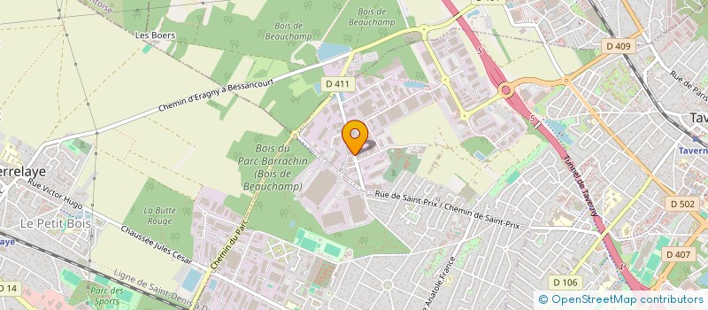 localisation de l'entreprise FPPM  TAVERNY