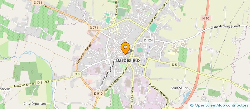 localisation de l'entreprise FPS à BARBEZIEUX-SAINT-HILAIRE