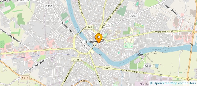 localisation de l'entreprise FPS FORMATION  VILLENEUVE-SUR-LOT