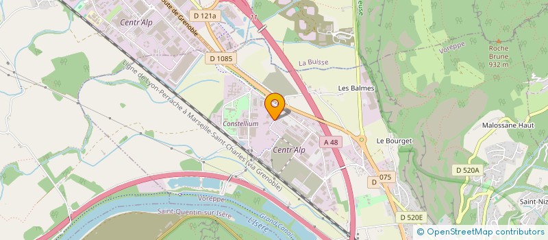 localisation de l'entreprise FPS - FRANCE POLYURETHANE SYSTEM  VOREPPE