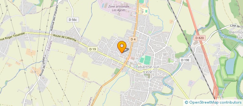 localisation de l'entreprise FPTP à LABARTHE-SUR-LEZE