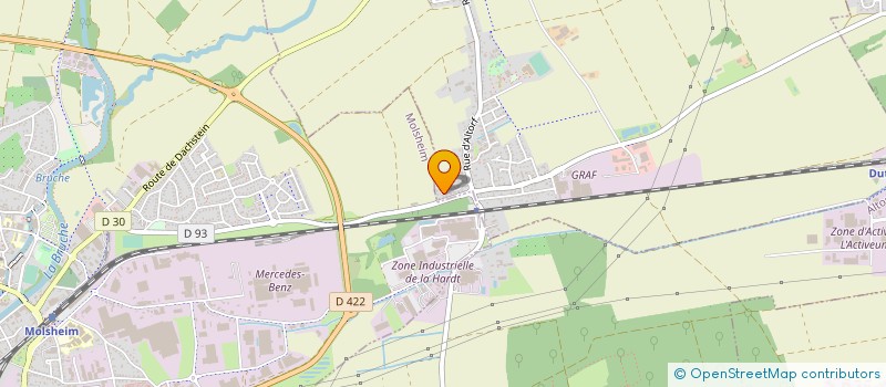 localisation de l'entreprise FPV  ECKBOLSHEIM