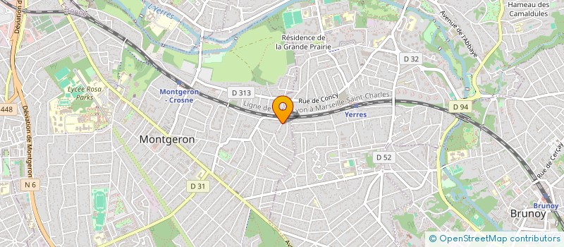 localisation de l'entreprise FPVD EMBALLAGES à MONTGERON
