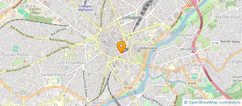 localisation de l'entreprise FPX DISTRIBUTION à LIMOGES