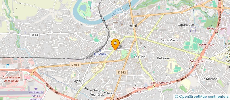 localisation de l'entreprise FPY à ALBI