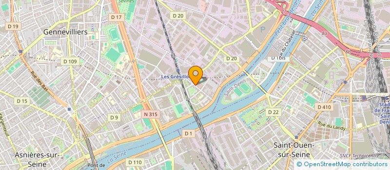 localisation de l'entreprise FQH à ASNIERES-SUR-SEINE