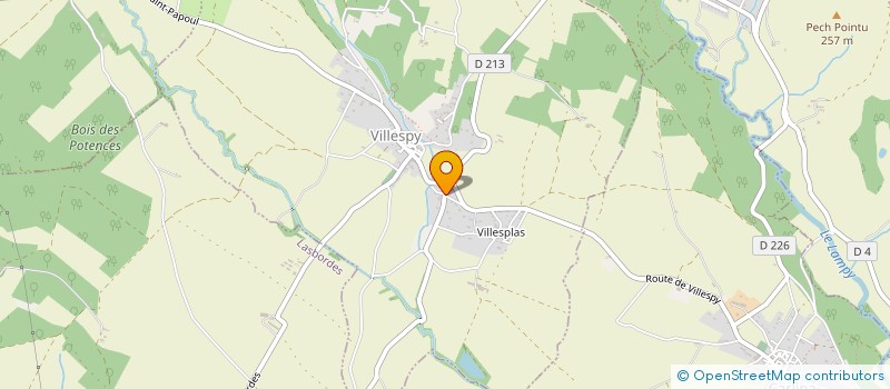 localisation de l'entreprise FQL HORIZON  VILLESPY