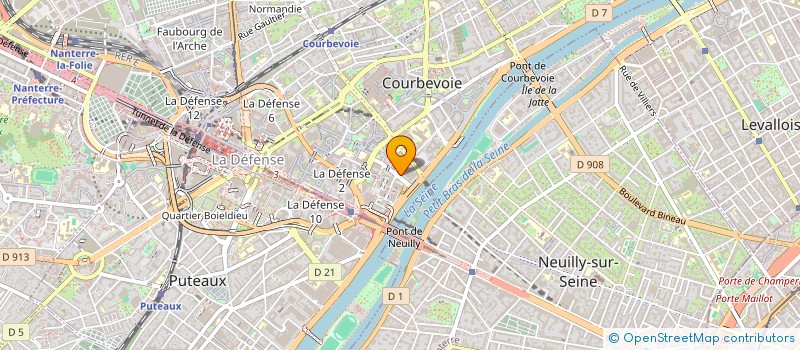 localisation de l'entreprise FR 24 à COURBEVOIE