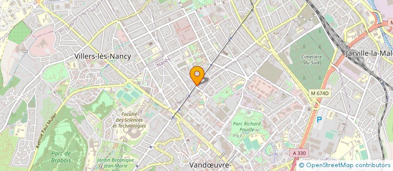 localisation de l'entreprise FR'2I INTERIM  NANCY