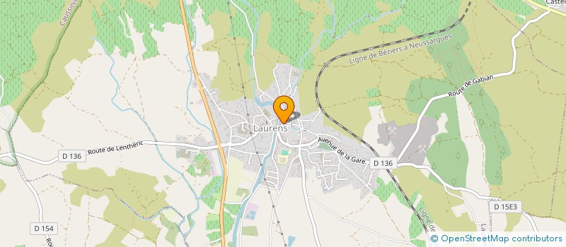 localisation de l'entreprise FR 34 à LAURENS