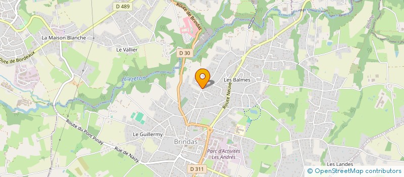 localisation de l'entreprise FR  BRINDAS