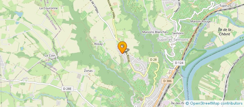 localisation de l'entreprise FR BATIMENT  CONDRIEU