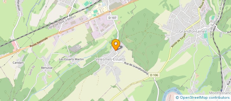 localisation de l'entreprise FR CREATIONS  CORCELLES-FERRIERES