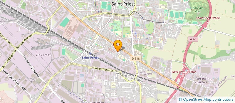 localisation de l'entreprise FR CUISSON GROUPE R FIORANI CONSTRUCTEUR à SAINT-PRIEST