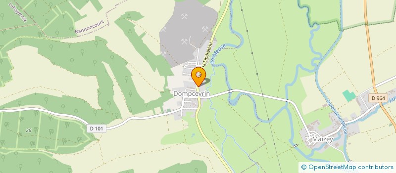 localisation de l'entreprise FR DECOUPE  DOMPCEVRIN