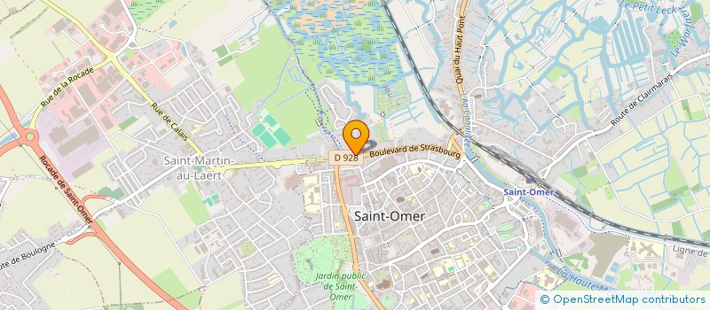 localisation de l'entreprise FR HABITAT à SAINT-OMER