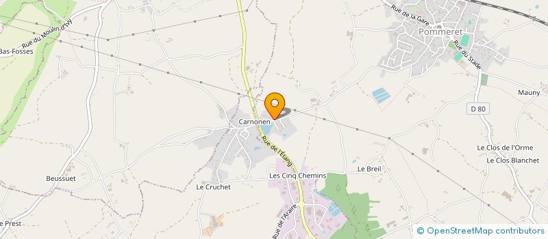 localisation de l'entreprise FR IMMO  POMMERET