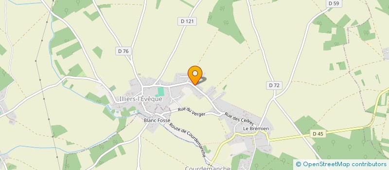 localisation de l'entreprise FR IMMOBILIER à ILLIERS-L'EVEQUE