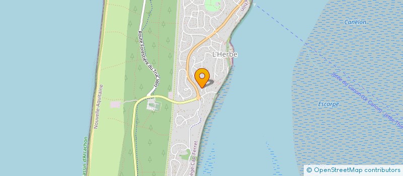 localisation de l'entreprise FR INVEST  LEGE-CAP-FERRET