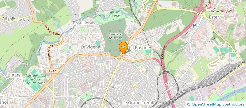 localisation de l'entreprise FR INVEST à LIMOGES