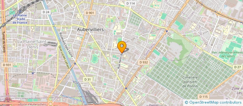 localisation de l'entreprise FR MINI MERKET  AUBERVILLIERS