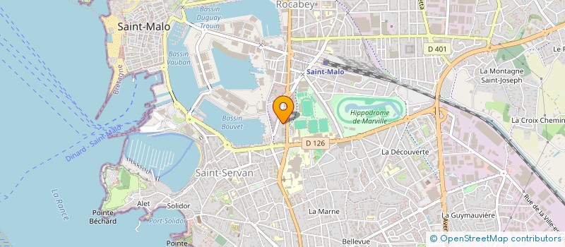 localisation de l'entreprise FR PARTICIPATIONS  SAINT-MALO