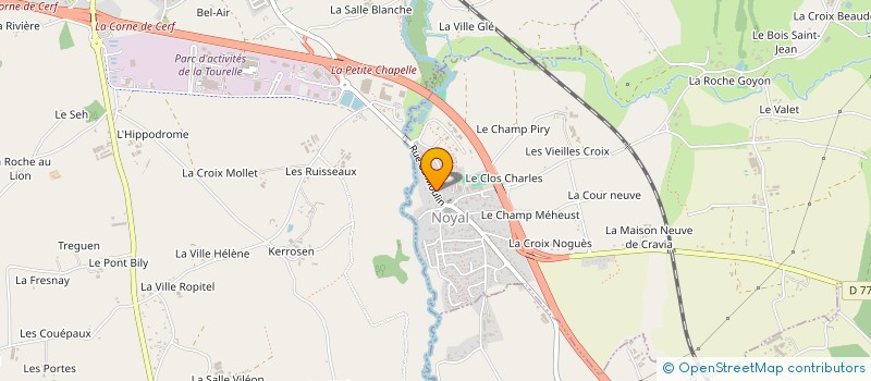 localisation de l'entreprise FR PEINTURE à NOYAL