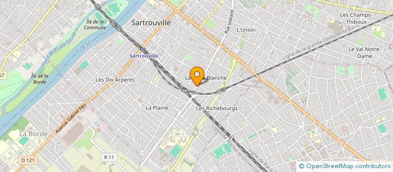 localisation de l'entreprise FR PLOMBERIE&CHAUFFAGE  SARTROUVILLE