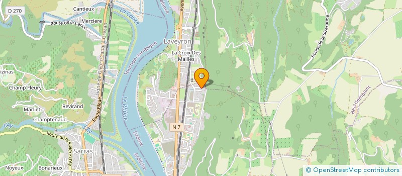 localisation de l'entreprise FR PROJECTION  SAINT-VALLIER