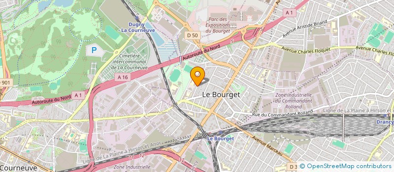 localisation de l'entreprise FR PROPERTIES  LE BOURGET