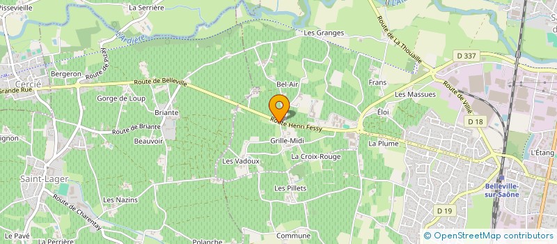 localisation de l'entreprise FR SERVICE  BELLEVILLE-EN-BEAUJOLAIS