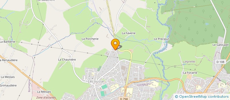 localisation de l'entreprise FR SERVICES à LECOUSSE
