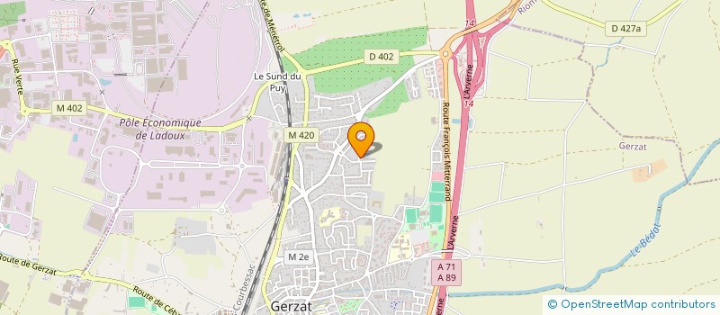 localisation de l'entreprise FR TAXI SERVICES  GERZAT