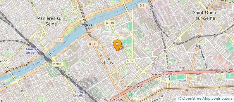 localisation de l'entreprise FR TRANS à CLICHY