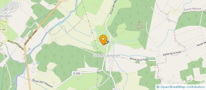 localisation de l'entreprise FR2M  GREZET-CAVAGNAN