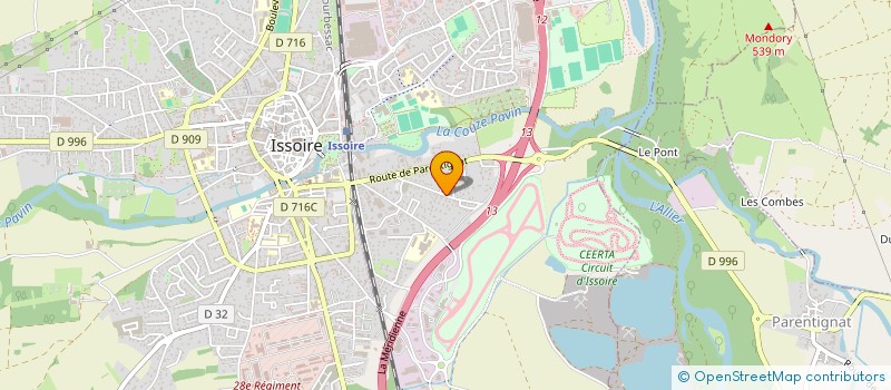 localisation de l'entreprise FR63  JUMEAUX