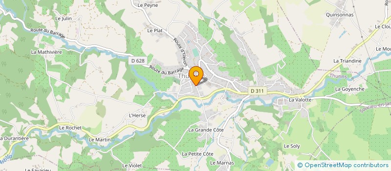 localisation de l'entreprise FRA GROUPE à THURINS