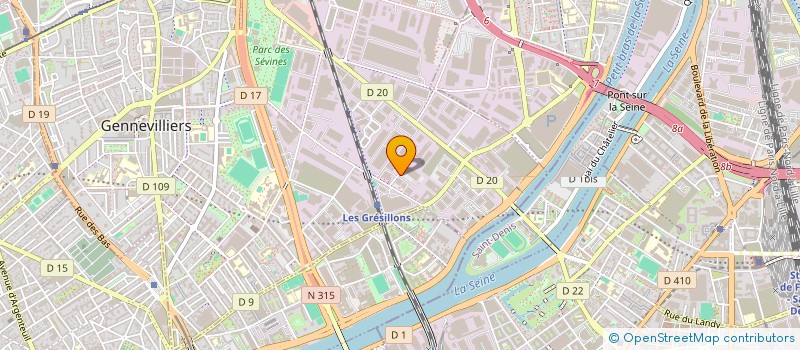 localisation de l'entreprise FRA-MA-PIZZ à GENNEVILLIERS