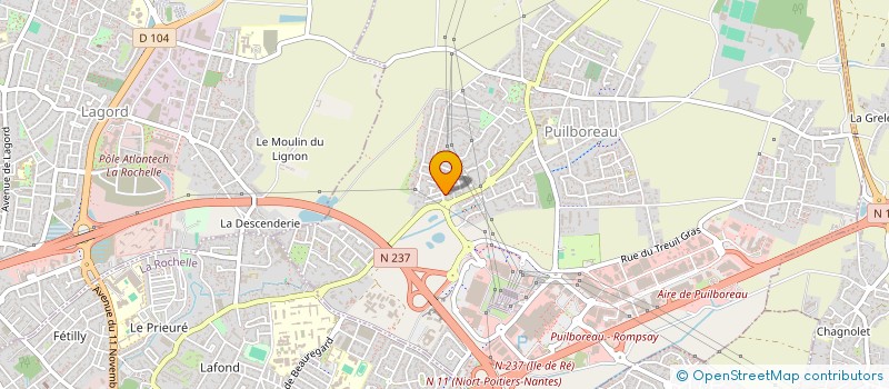 localisation de l'entreprise FRA'N'CO à PUILBOREAU
