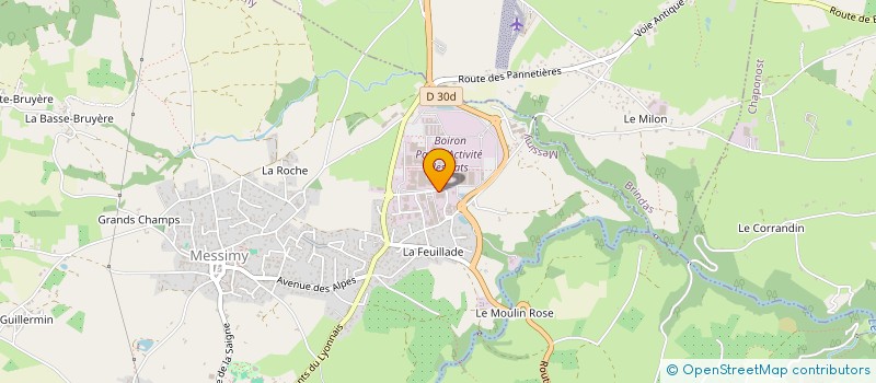 localisation de l'entreprise FRA TRAVAUX à MESSIMY