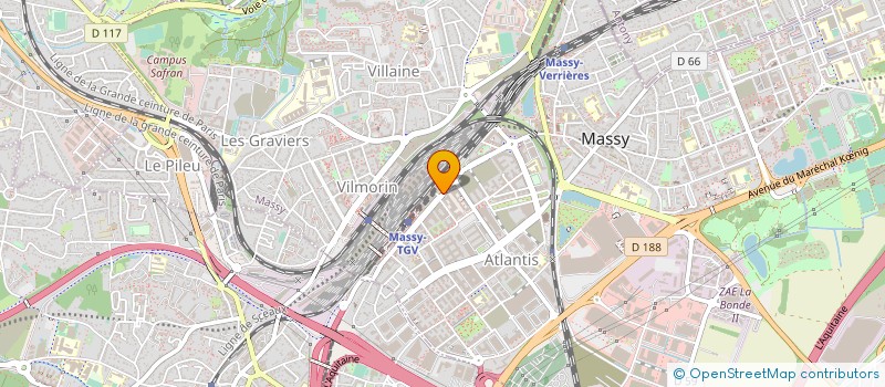 localisation de l'entreprise FRABAT à MASSY