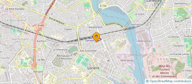 localisation de l'entreprise FRABAULT  LORIENT