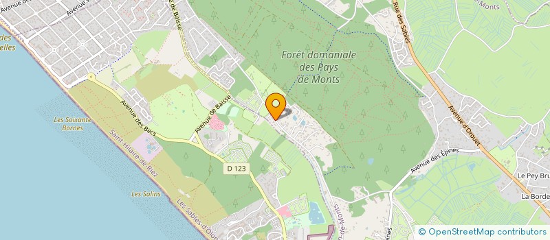 localisation de l'entreprise FRABEL  SAINT-JEAN-DE-MONTS