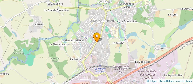 localisation de l'entreprise FRABEL  LES ACHARDS