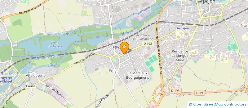 localisation de l'entreprise FRABEMA  EGLY