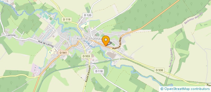 localisation de l'entreprise FRABER  AUXI-LE-CHATEAU