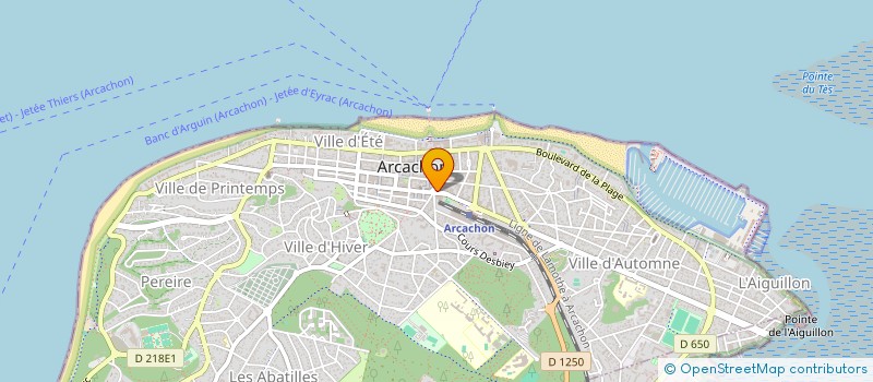 localisation de l'entreprise FRABRATEX à ARCACHON