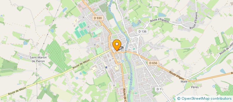 localisation de l'entreprise FRAC  NERAC