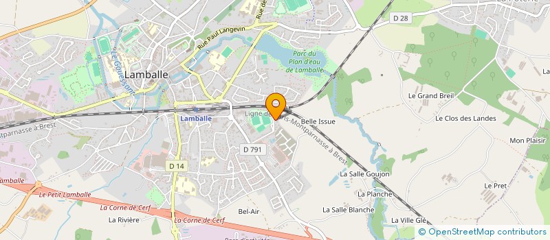 localisation de l'entreprise FRAC DISTRIBUTION  LAMBALLE-ARMOR